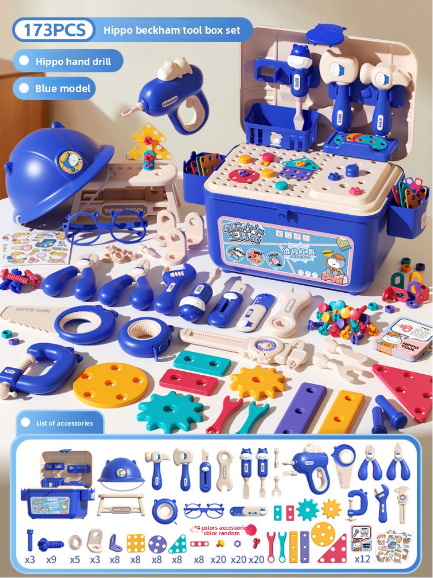Hippo Toolbox Pretend Play Set