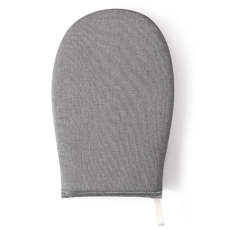 Holding a mini ironing board