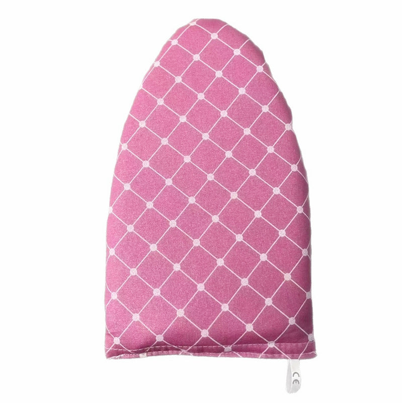Holding a mini ironing board