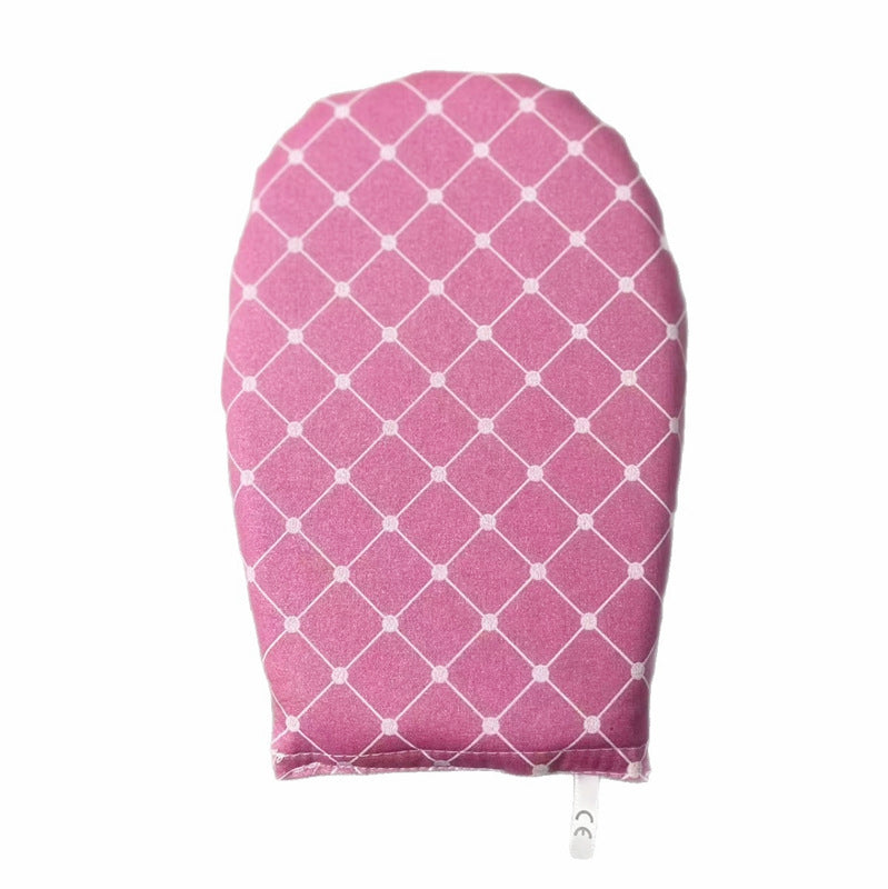 Holding a mini ironing board