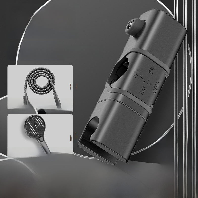 Hole-free shower bracket