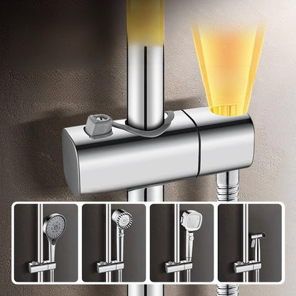 Hole-free shower bracket
