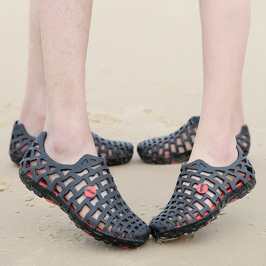Hole-out breathable sandals