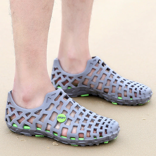 Hole-out breathable sandals
