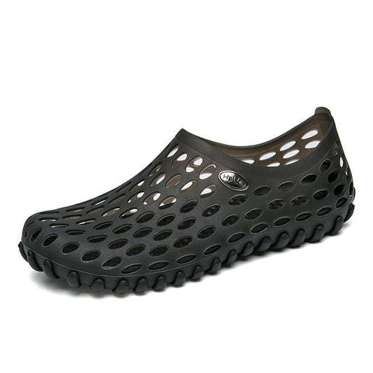 Hole-out breathable sandals