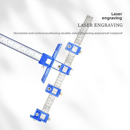 Hole punching positioning handles