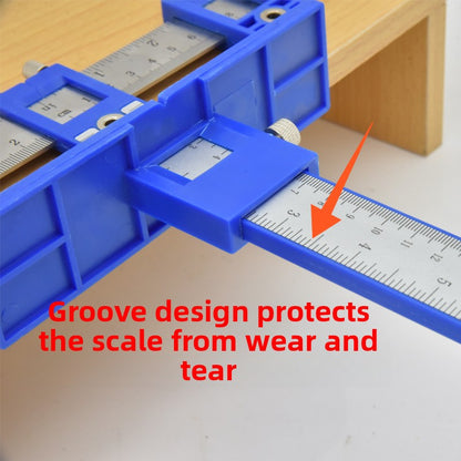 Hole punching positioning handles