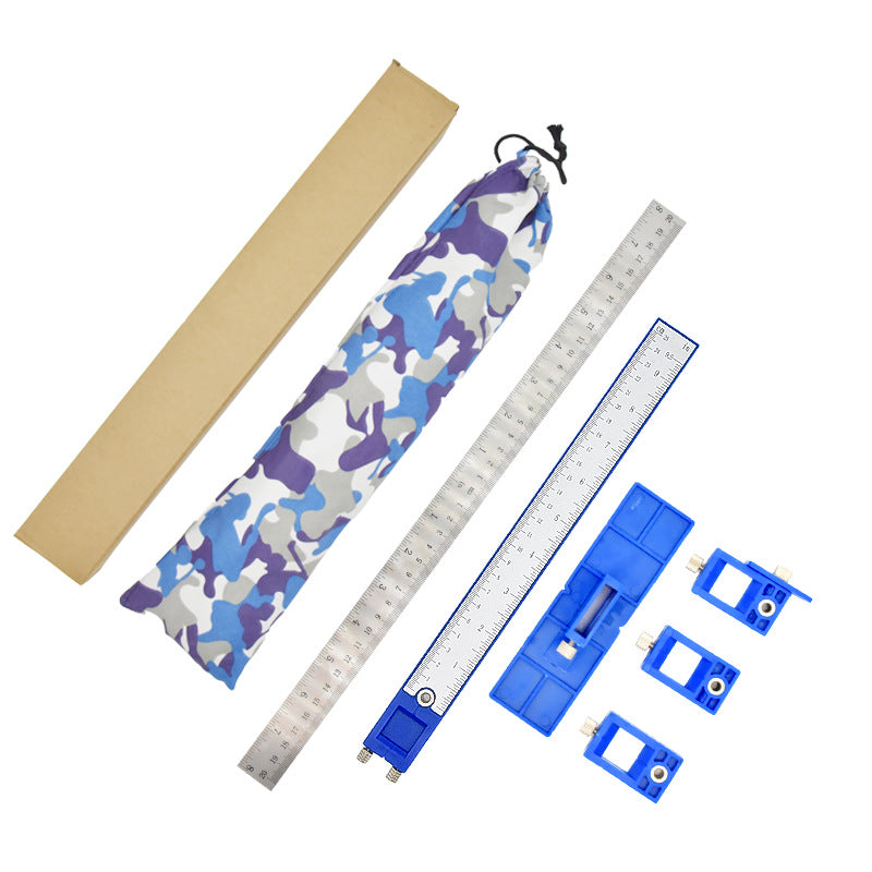 Hole punching positioning handles