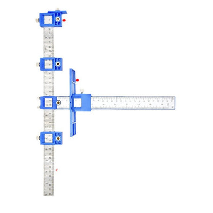 Hole punching positioning handles