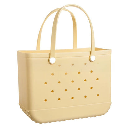 Hole-shaped beach bag