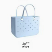 Hole-shaped beach bag