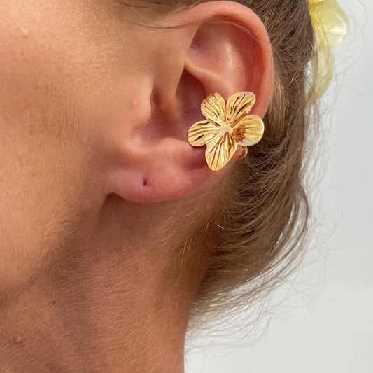 Holiday-style starry-night face mask with ear clips
