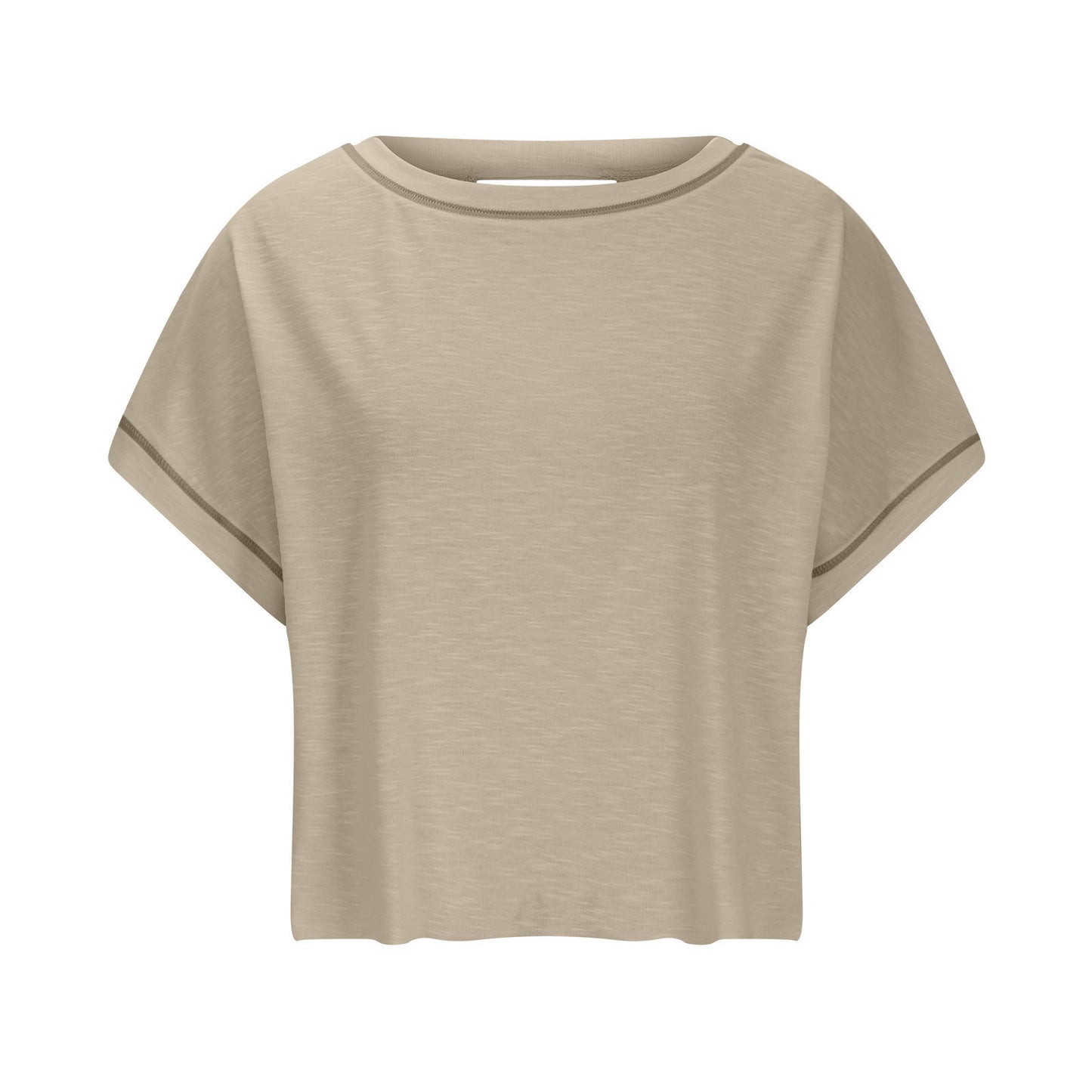 Hollow Backless Loose Short Sleeve T-shirt