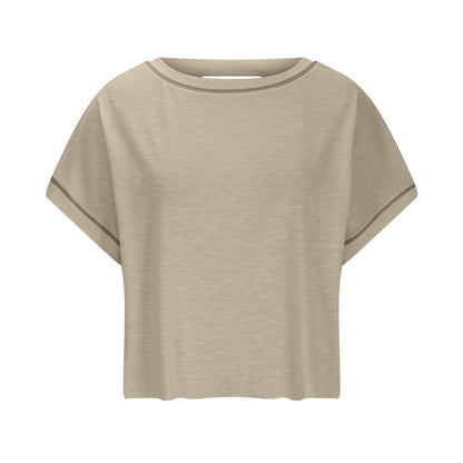 Hollow Backless Loose Short Sleeve T-shirt