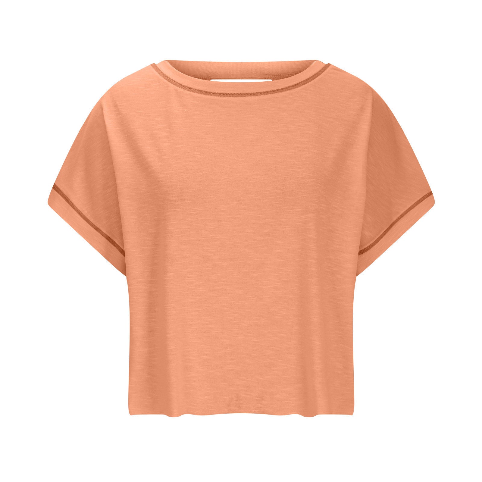 Hollow Backless Loose Short Sleeve T-shirt