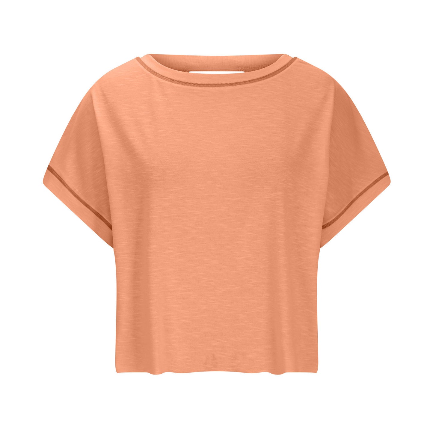 Hollow Backless Loose Short Sleeve T-shirt