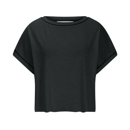 Hollow Backless Loose Short Sleeve T-shirt