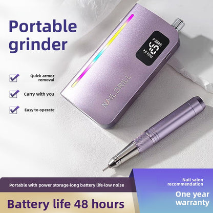 Hollow Cup Nail Polisher 40,000 RPM Portable Rechargeable