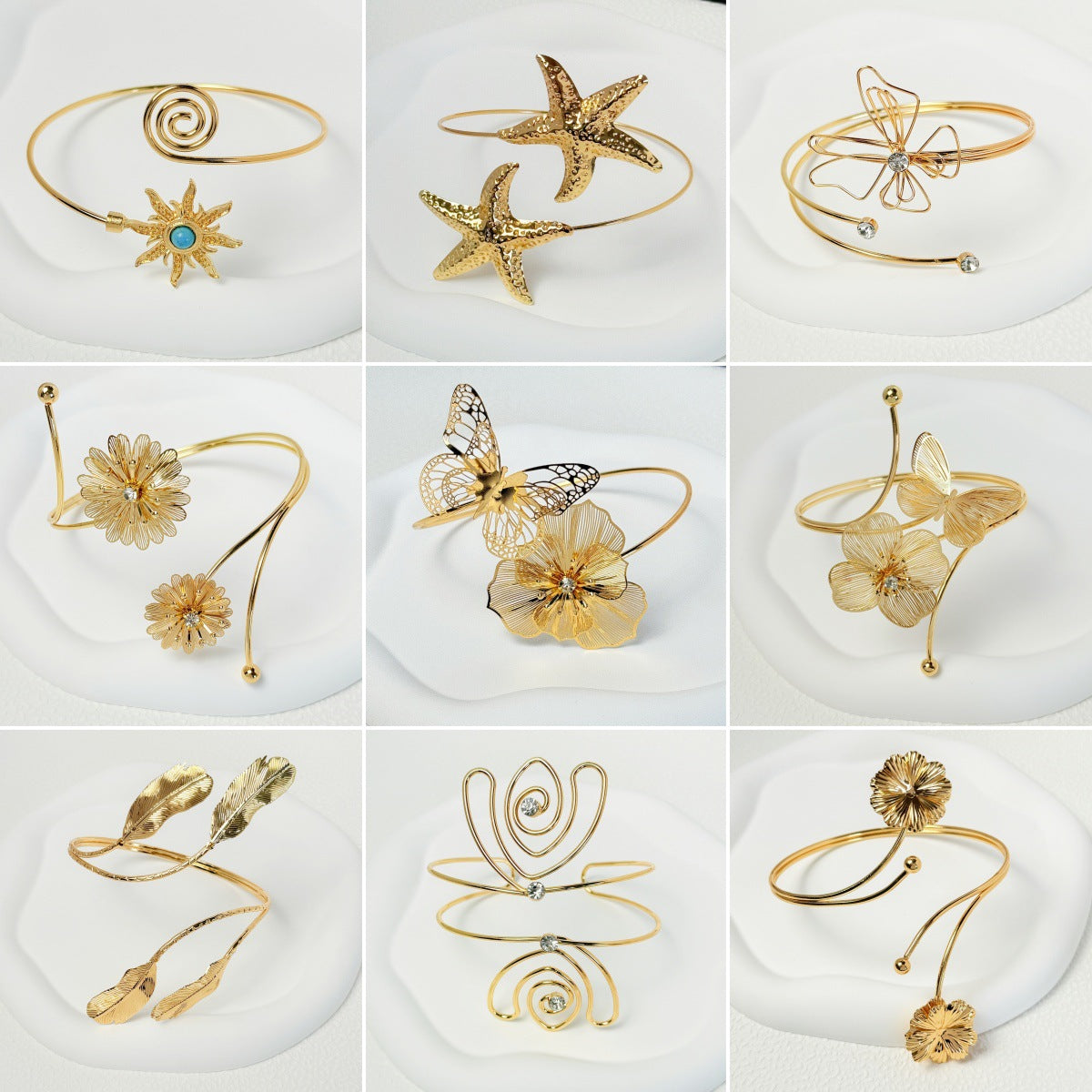 Hollow Flower Butterfly Bracelet
