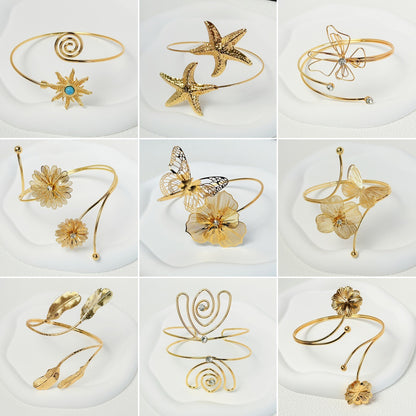 Hollow Flower Butterfly Bracelet