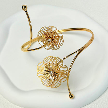 Hollow Flower Butterfly Bracelet