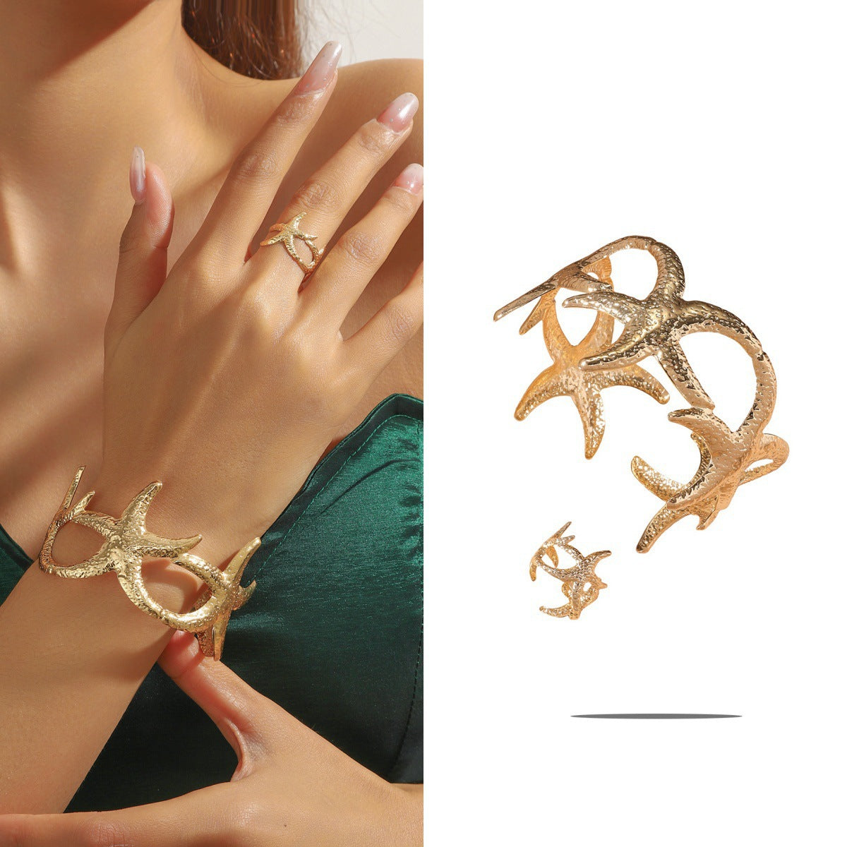 Hollow Flower Butterfly Bracelet