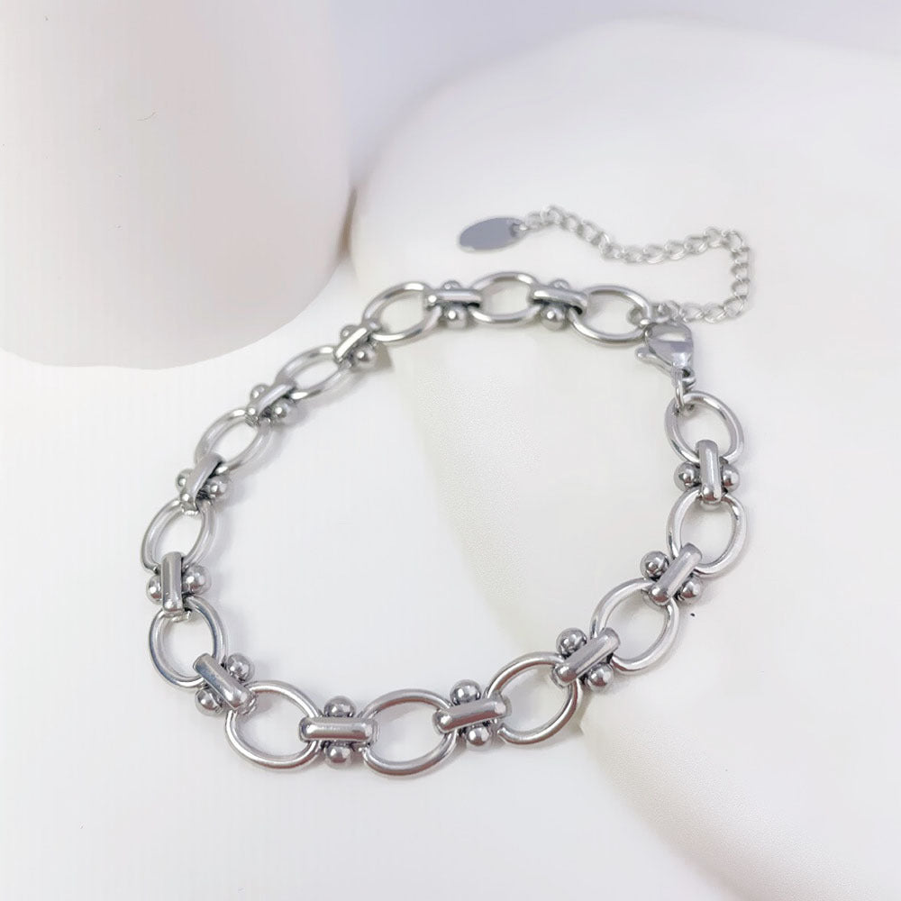 Hollow Geometric Titanium Steel Bracelet