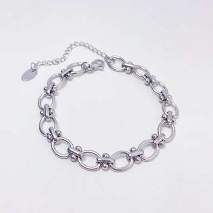 Hollow Geometric Titanium Steel Bracelet
