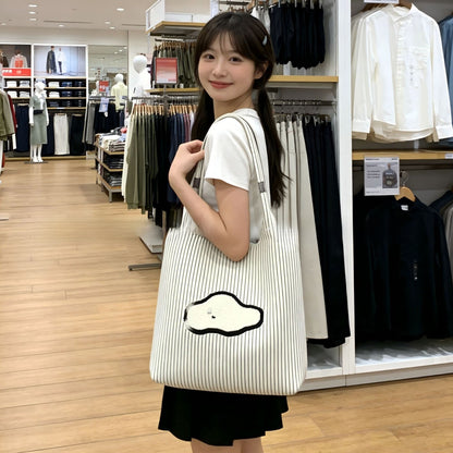 Hollow Hand-Woven Straw Tote Bag for Women
