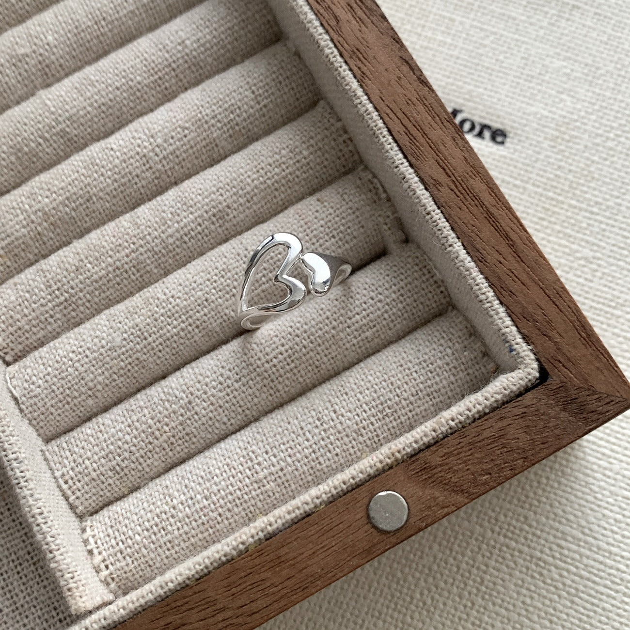 Hollow Heart Ring for Women