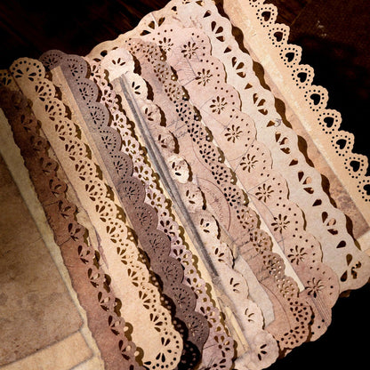 hollow lace material paper