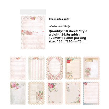 hollow lace material paper