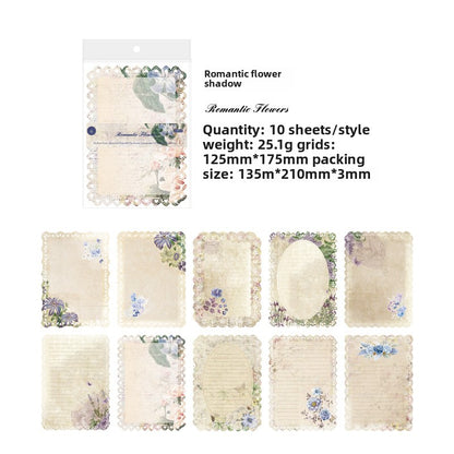 hollow lace material paper