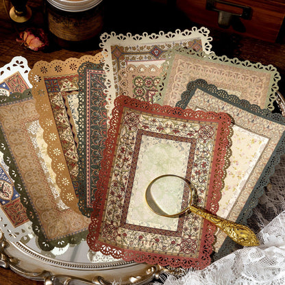 hollow lace material paper