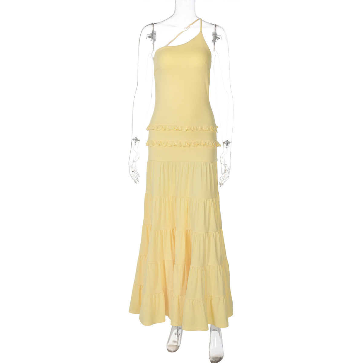 Hollow-out backless dress