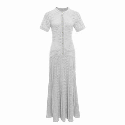 Hollow-Out Pattern Long Dress