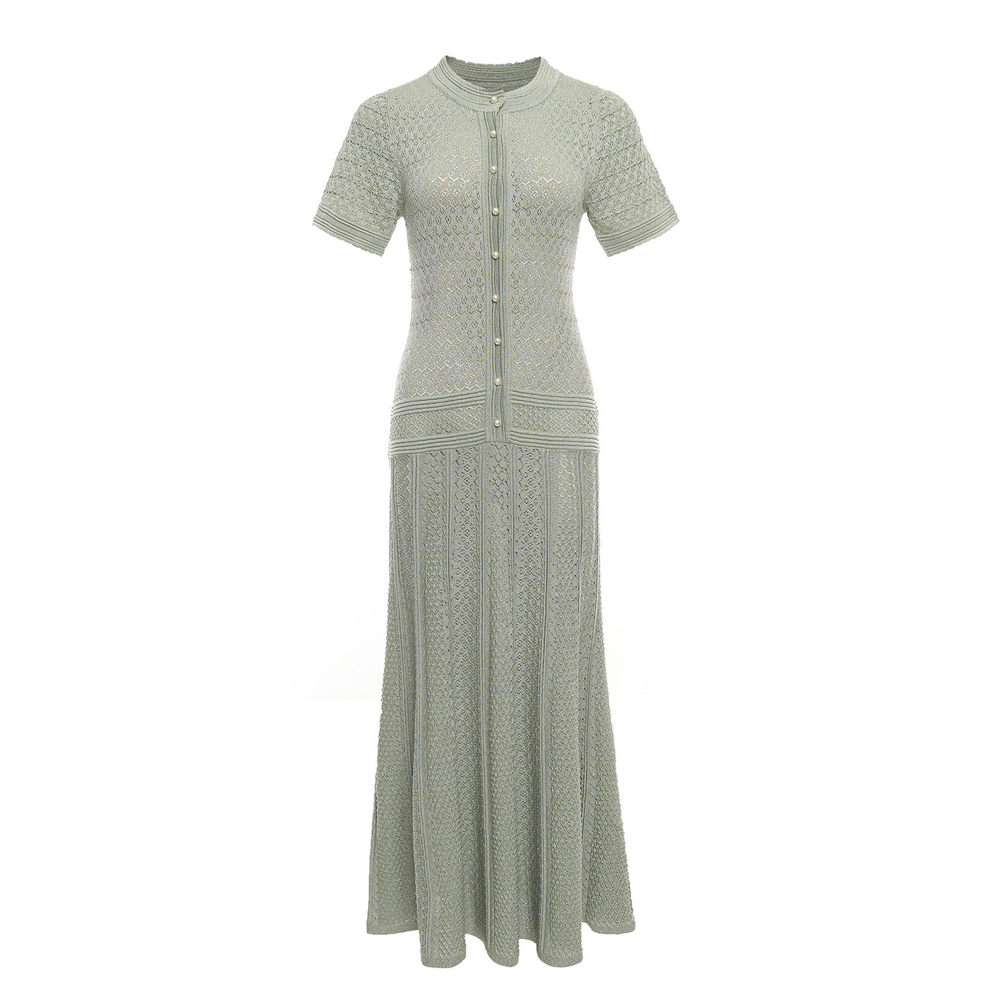 Hollow-Out Pattern Long Dress