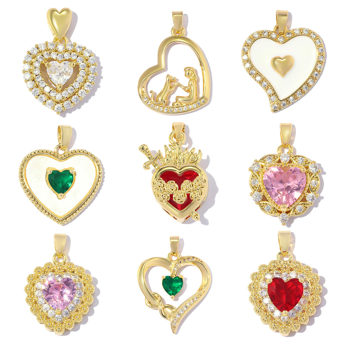 Hollow-out Peach-shaped Pendant Accessory