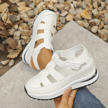 Hollow-Out Platform Sandals for Women