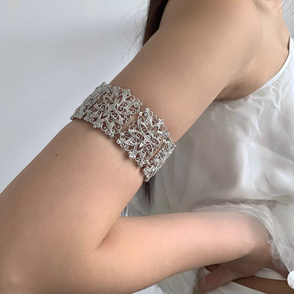 Hollow Pattern Wide Bracelet