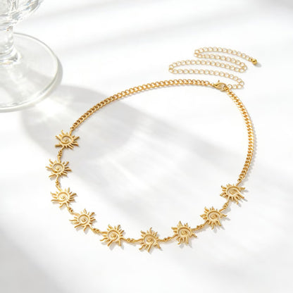 Hollow Sunflower Waist Chain