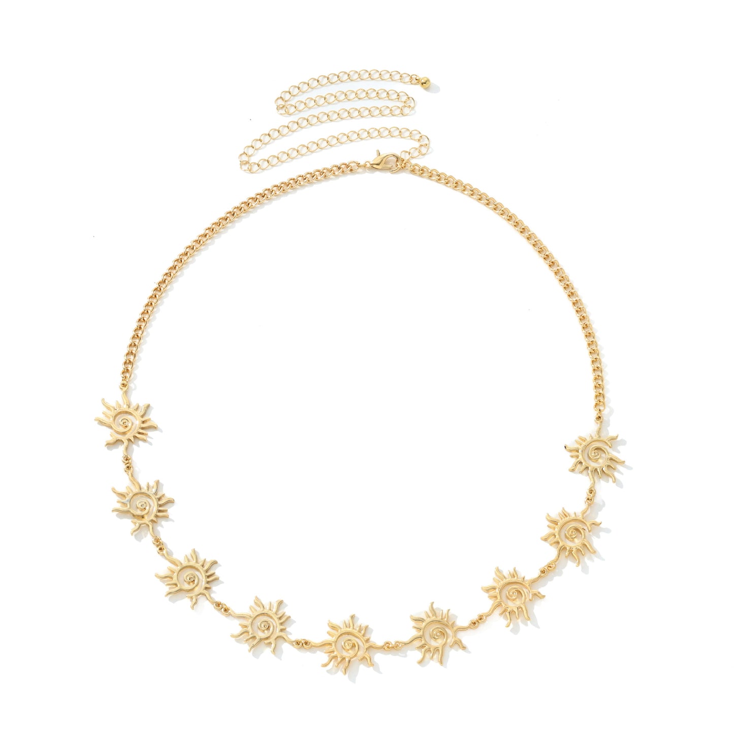 Hollow Sunflower Waist Chain