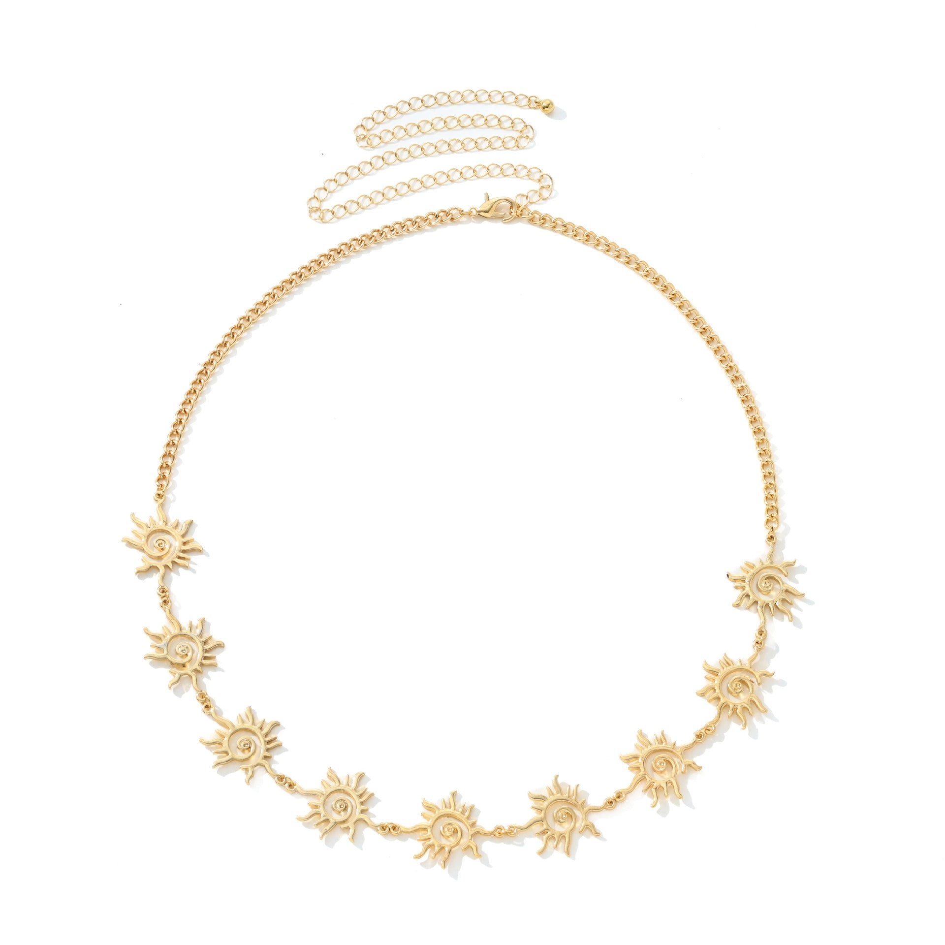 Hollow Sunflower Waist Chain