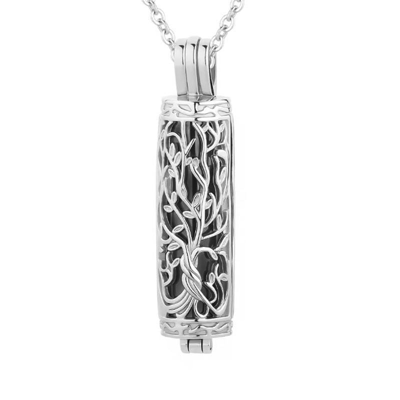 Hollow Tree Cylinder Pendant Urn Bottle