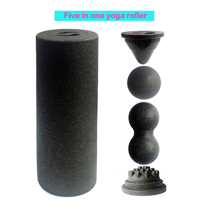 Hollow Yoga Column Peanut Ball Five-Piece Set EPP Foam Roller