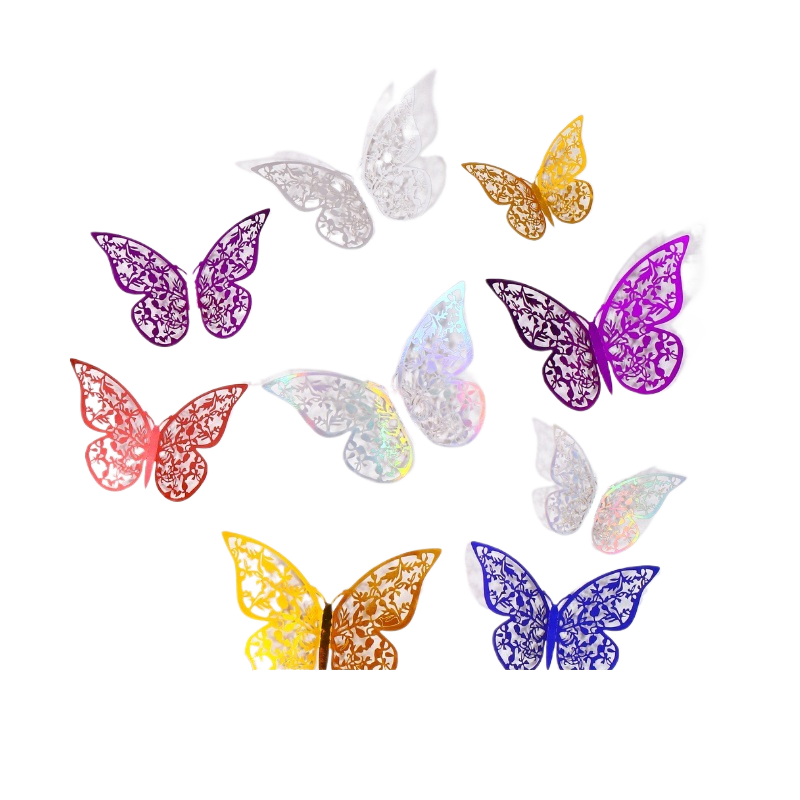 Hollowed-out Butterfly Wall Decal