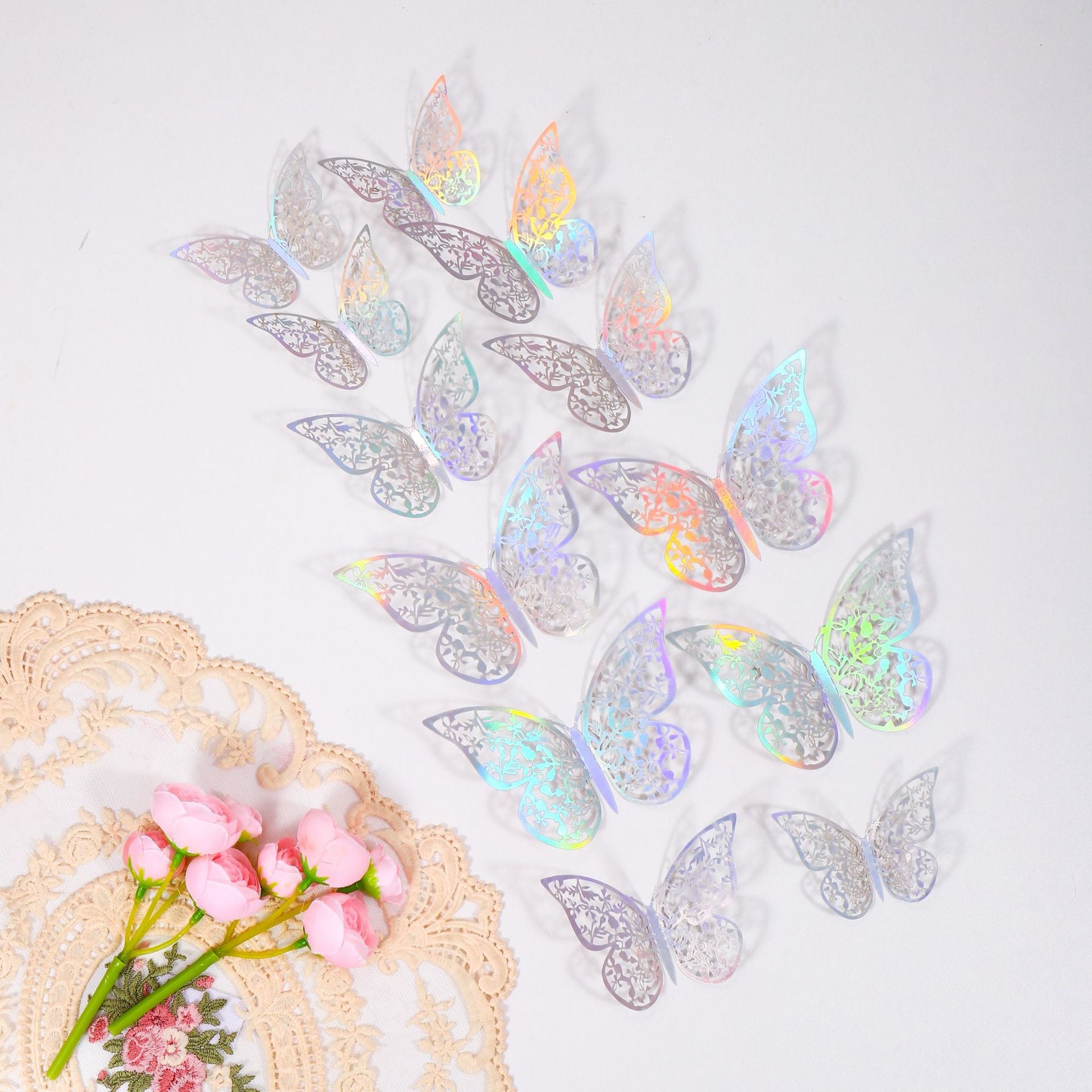 Hollowed-out Butterfly Wall Decal