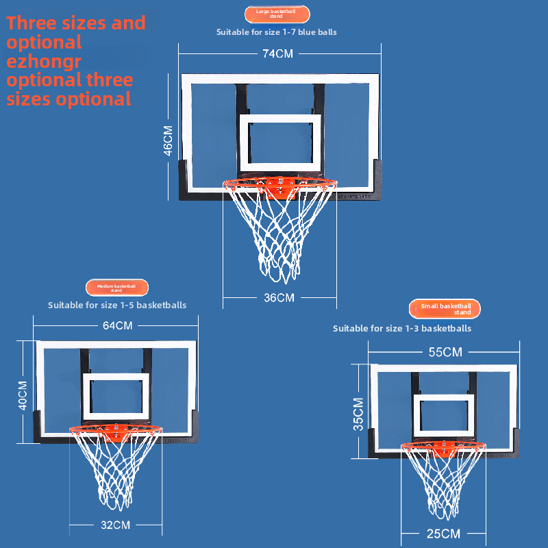 Home hanging basketball board