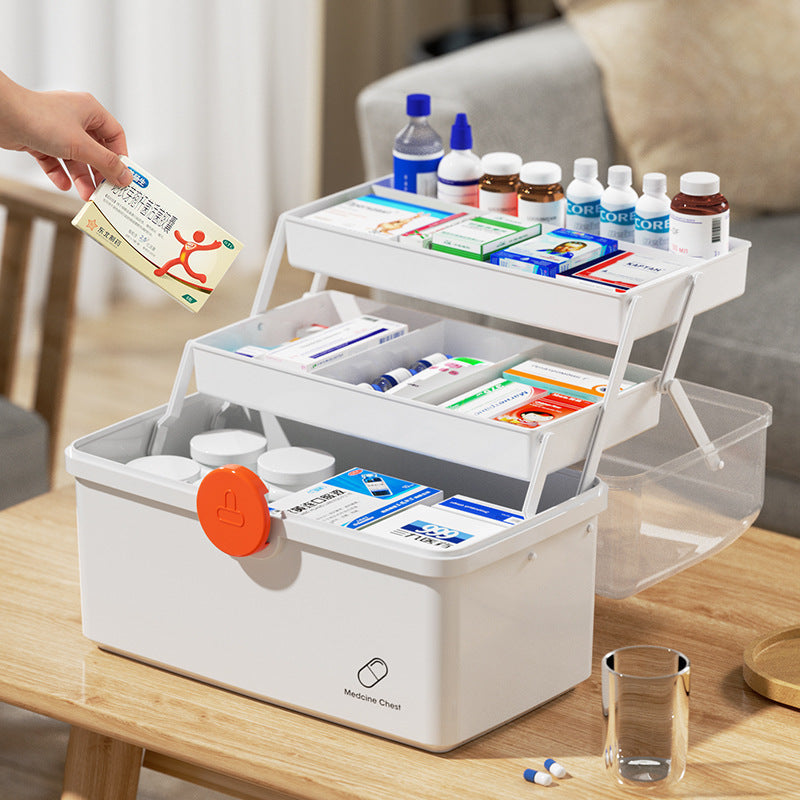 Home Large Capacity Medicine First Aid Kit