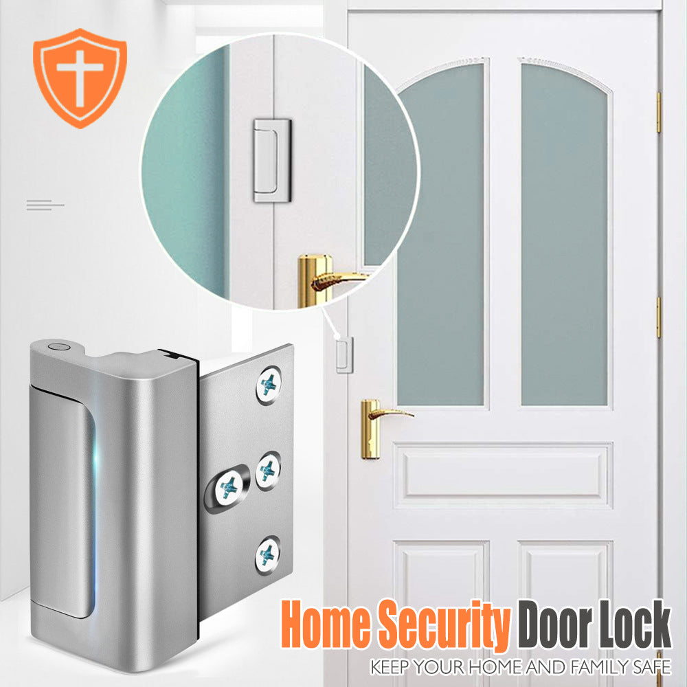 Home Safety Door Reinforcement Lock with Hinge Latch
